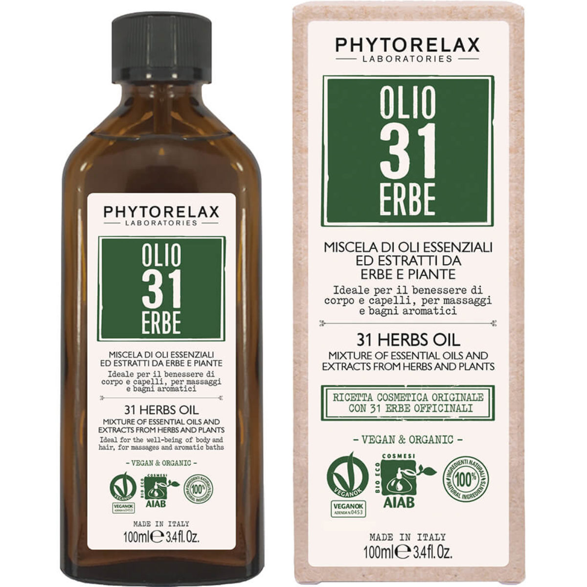 Phytorelax Olio 31 Erbe Bagno Doccia Balsamico e Rigenerante 500ML